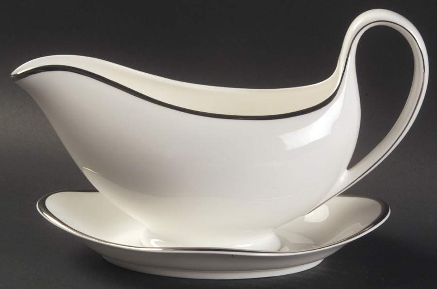 Sterling Gravy Boat & Underplate by Wedgwood-1