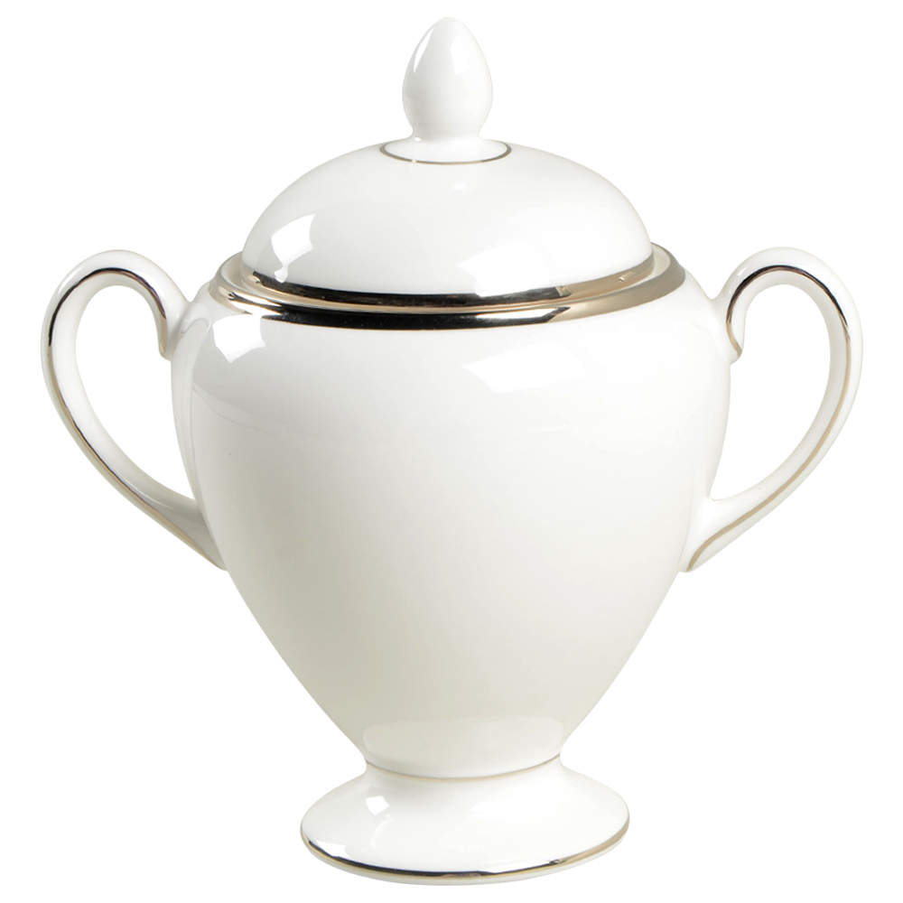 Sterling Globe Shape Sugar Bowl & Lid by Wedgwood-1