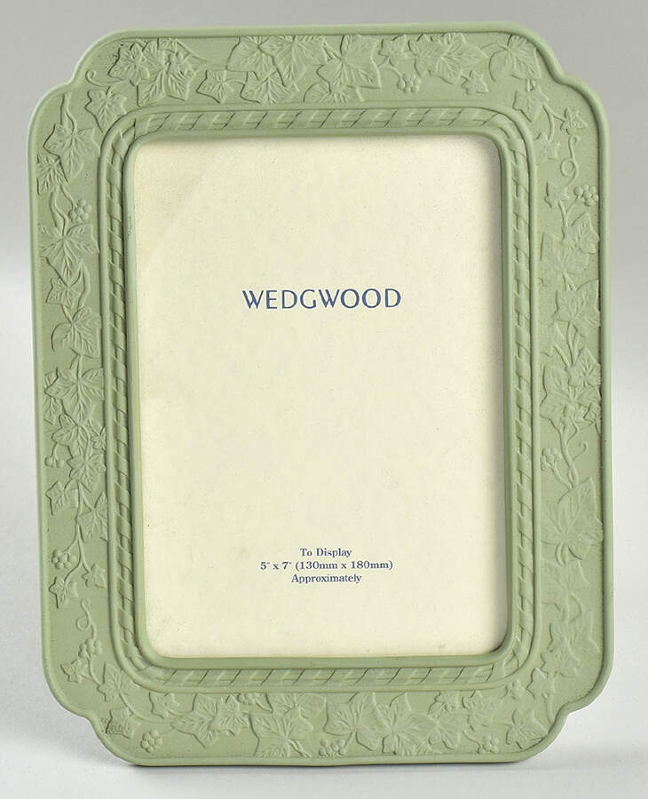 Doric Sage Jasperware 9" Picture Frame by Wedgwood-1