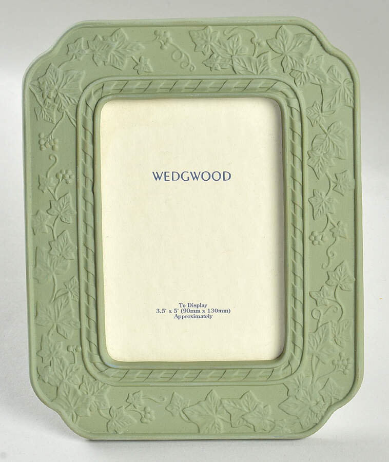 Doric Sage Jasperware 6" Picture Frame by Wedgwood-1