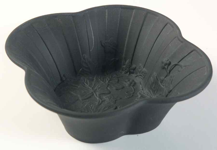 Doric Black Jasperware Medium Candy Dish by Wedgwood-1