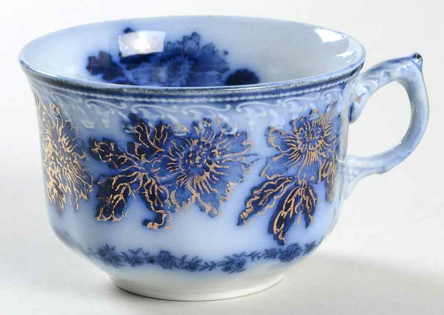 Sevres Blue Flat Cup by Wood & Sons-1