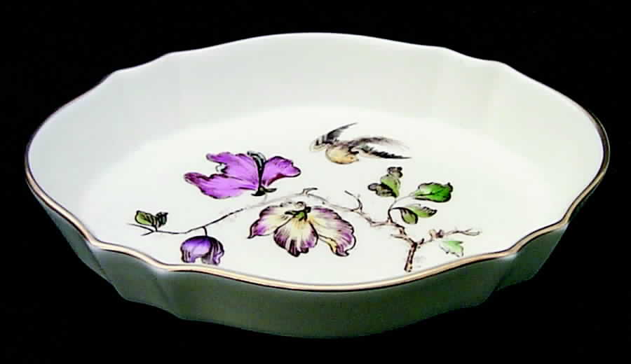 Swallow (No Design Edge, Gold Trim) Silver Tray by Wedgwood-1