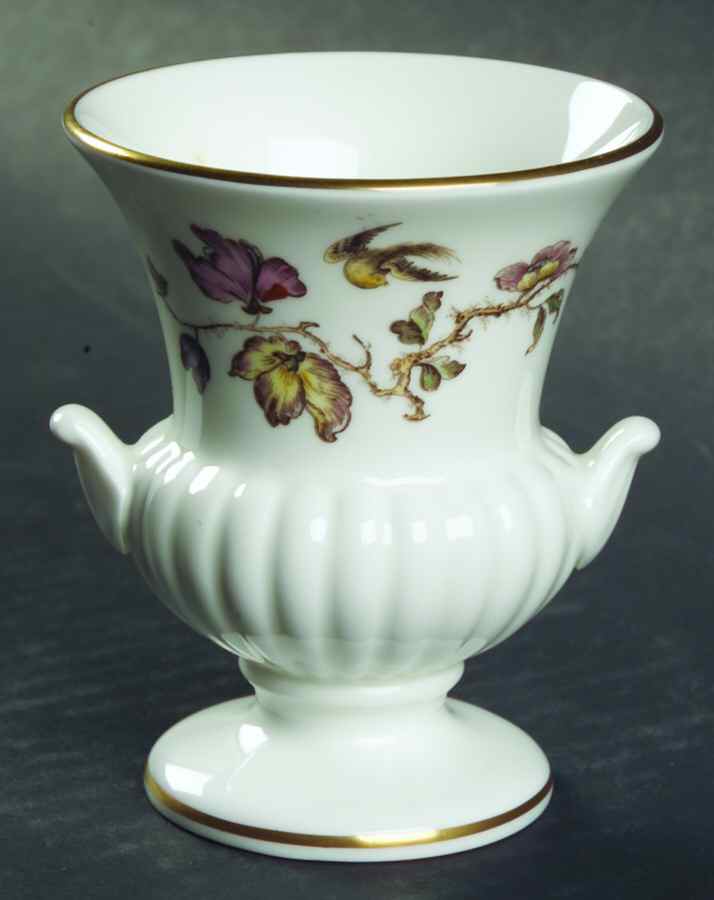 Swallow (No Design Edge, Gold Trim) Mini Bud Vase by Wedgwood-1