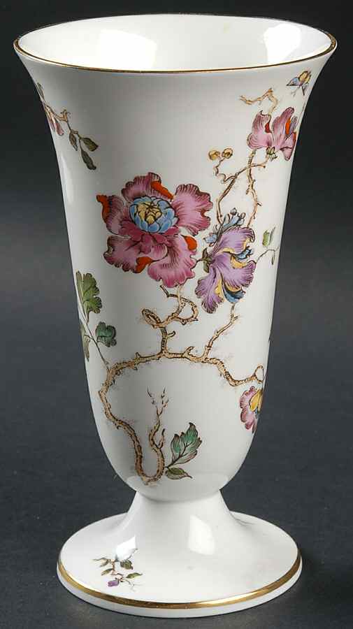 Swallow (No Design Edge, Gold Trim) 6" Vase by Wedgwood-1