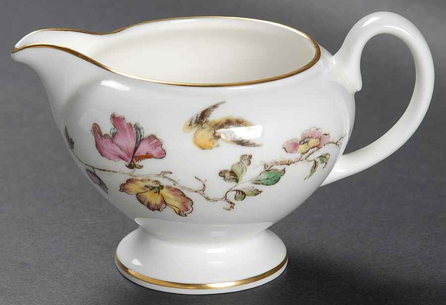 Swallow (No Design Edge, Gold Trim) Mini Creamer by Wedgwood-1