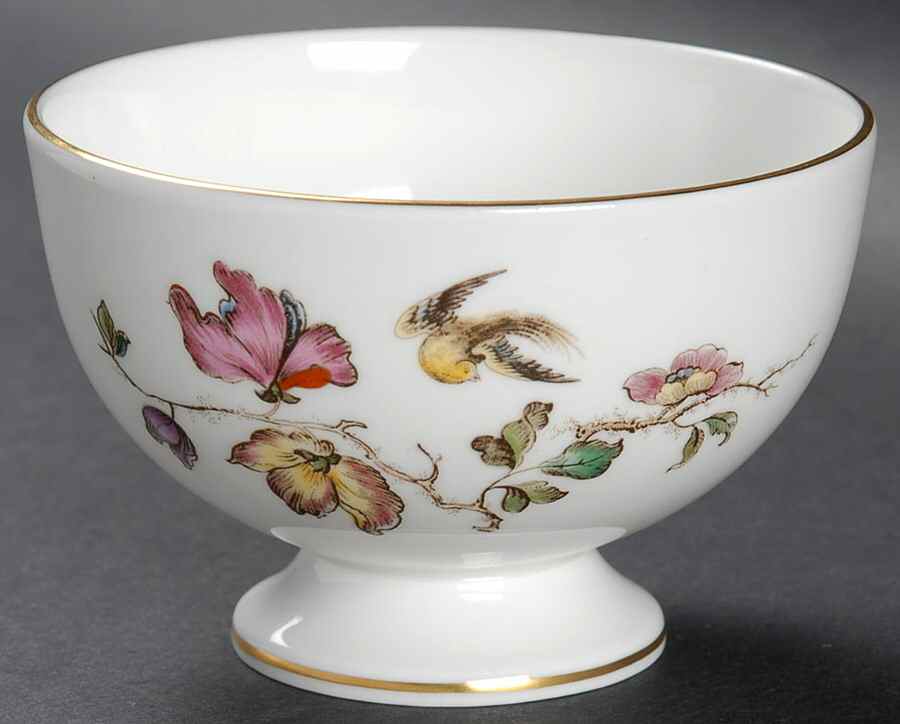 Swallow (No Design Edge, Gold Trim) Mini Open Sugar Bowl by Wedgwood-1