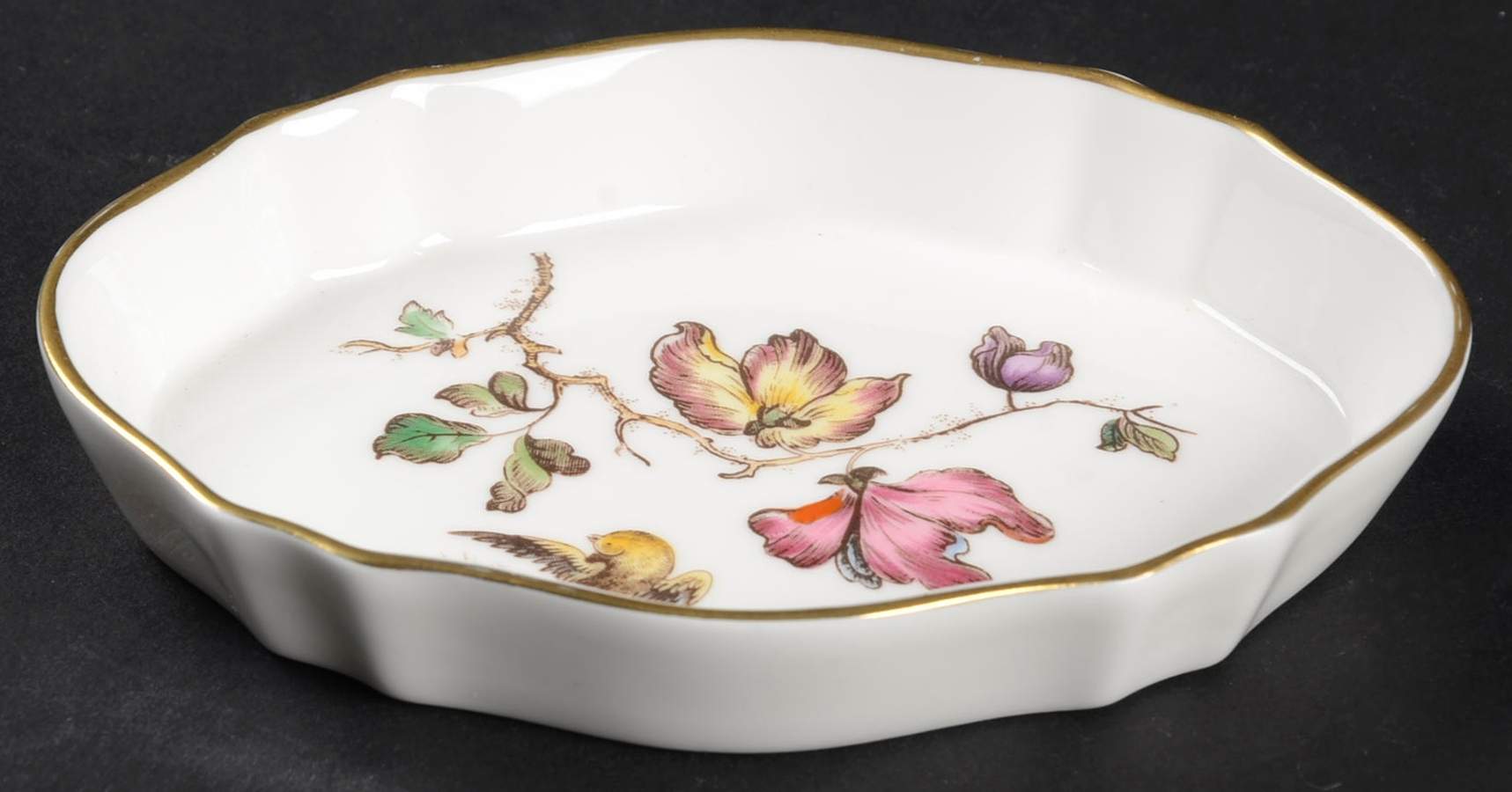 Swallow (No Design Edge, Gold Trim) Silver Tray by Wedgwood-1