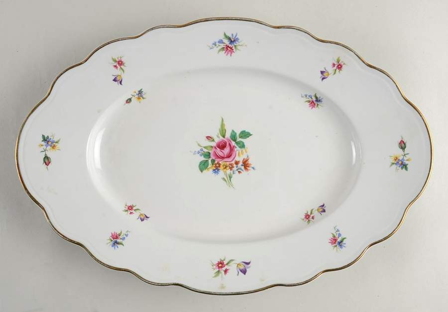 Dresden 14" Oval Serving Platter by Winterling - Bavaria-1
