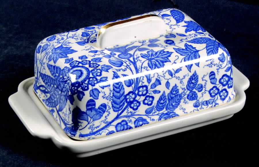 Manila Blue Half Pound Covered Butter by Waechtersbach-1