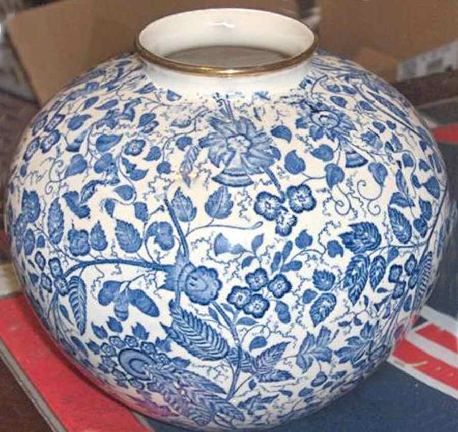 Manila Blue Globe Vase by Waechtersbach-1