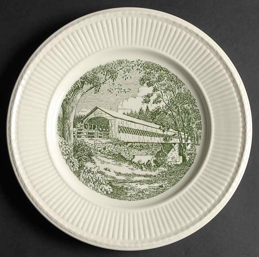 Dartmouth College Green (Edme) Dinner Plate by Wedgwood-1