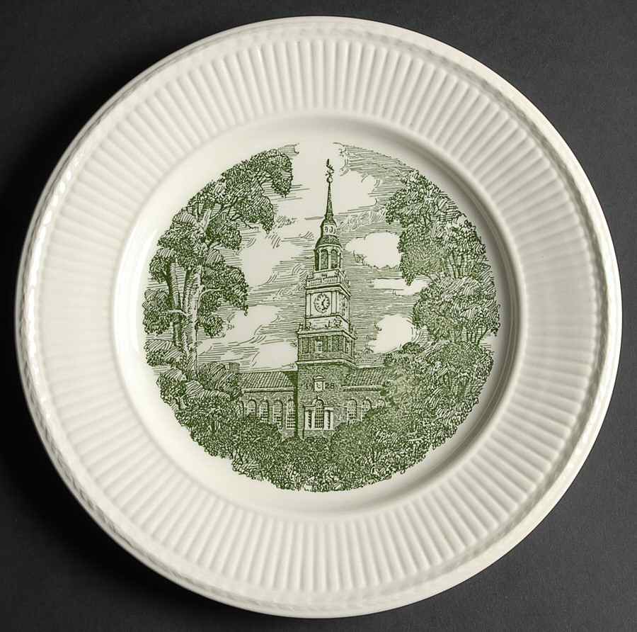 Dartmouth College Green (Edme) Dinner Plate by Wedgwood-1