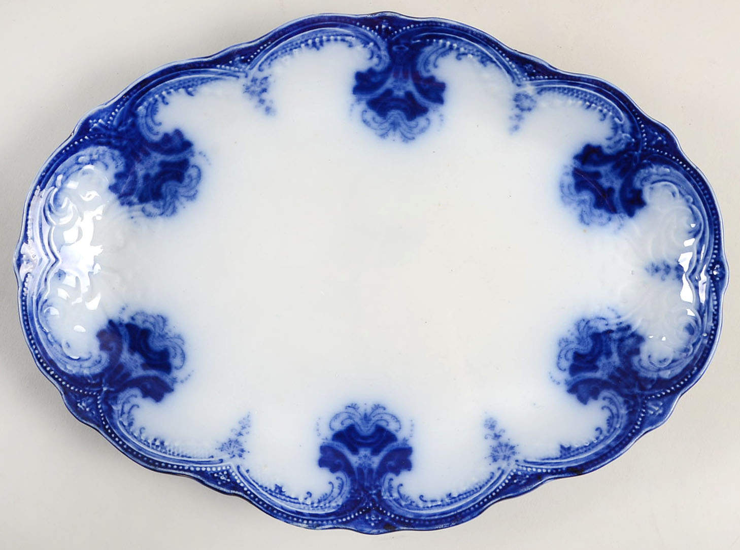 Clarence 11" Oval Serving Platter by Wood & Sons-1
