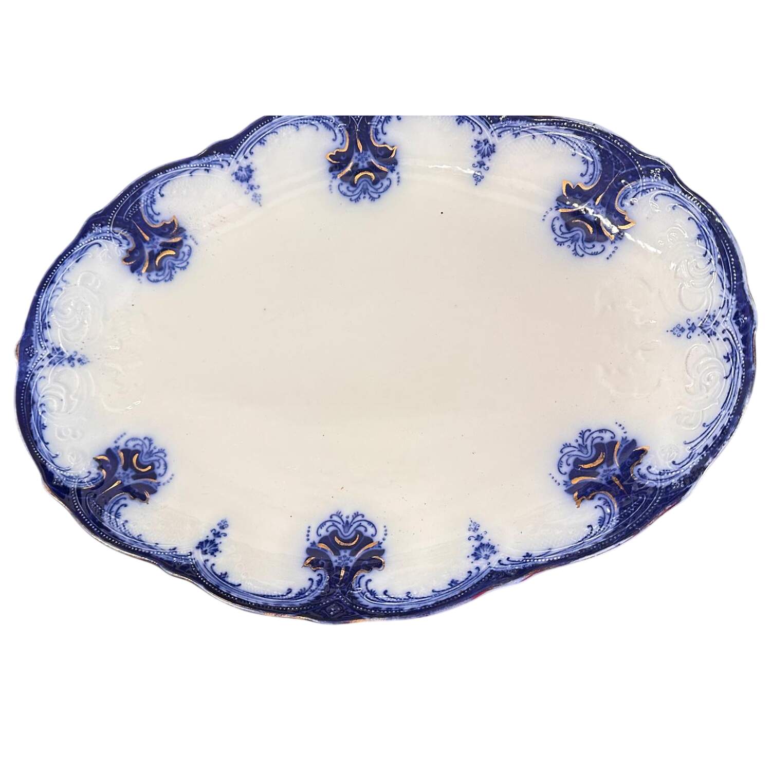 Clarence 18" Oval Serving Platter by Wood & Sons-1