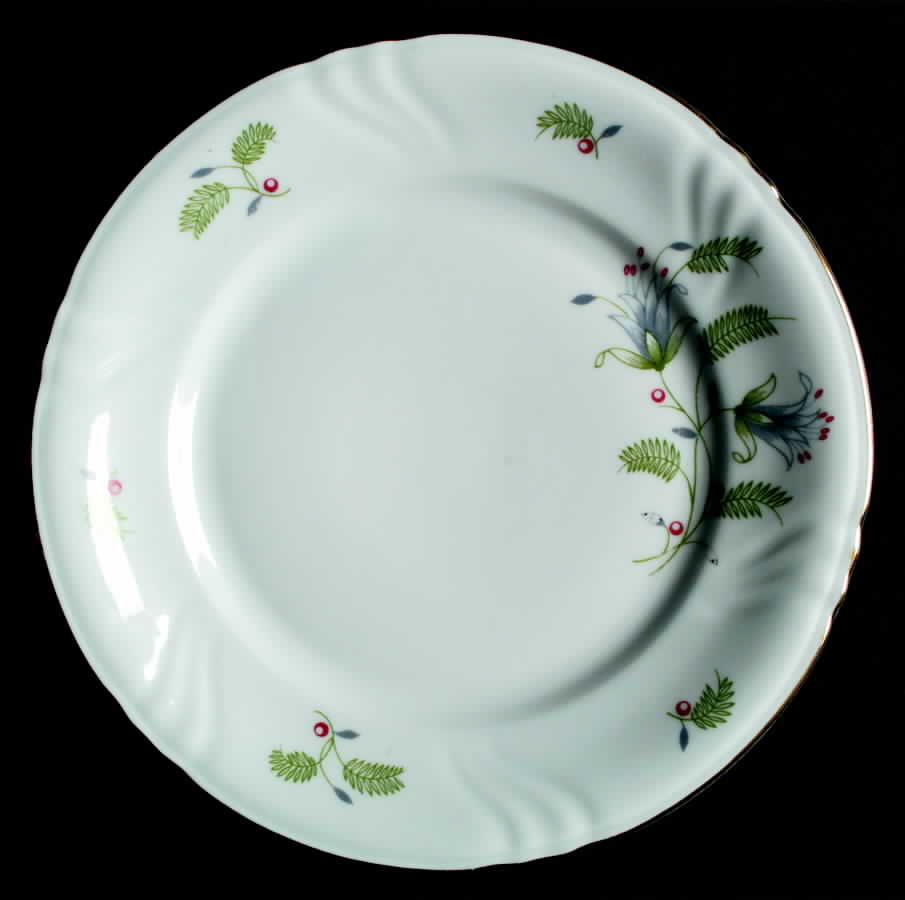 B. Fern (Swirl Rim) Salad Plate by Winterling - Bavaria-1