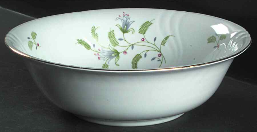 B. Fern (Swirl Rim) 10" Round Vegetable Bowl by Winterling - Bavaria-1
