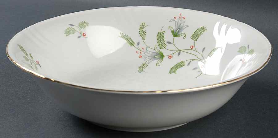 B. Fern (Swirl Rim) 9" Round Vegetable Bowl by Winterling - Bavaria-1