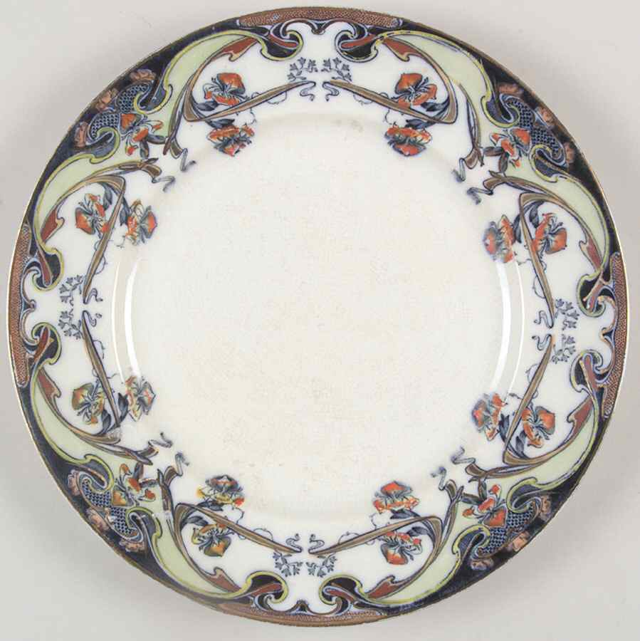 Iris Blue Multicolor Dinner Plate by Arthur J Wilkinson-1