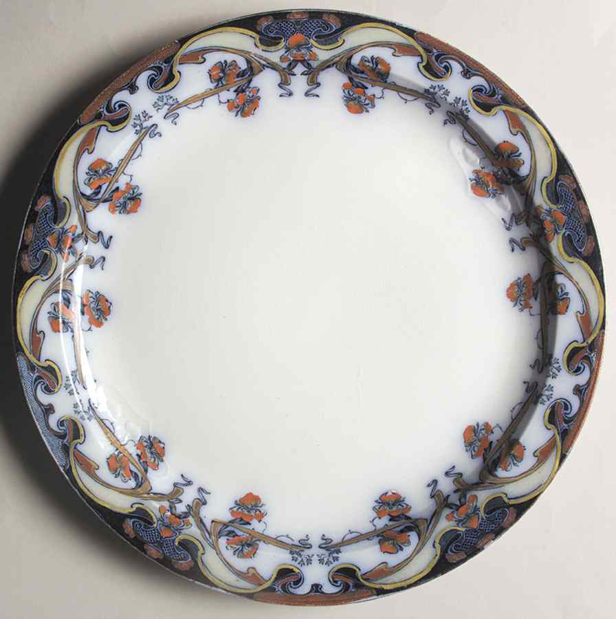 Iris Blue Multicolor Chop Plate (Round Platter) by Arthur J Wilkinson-1