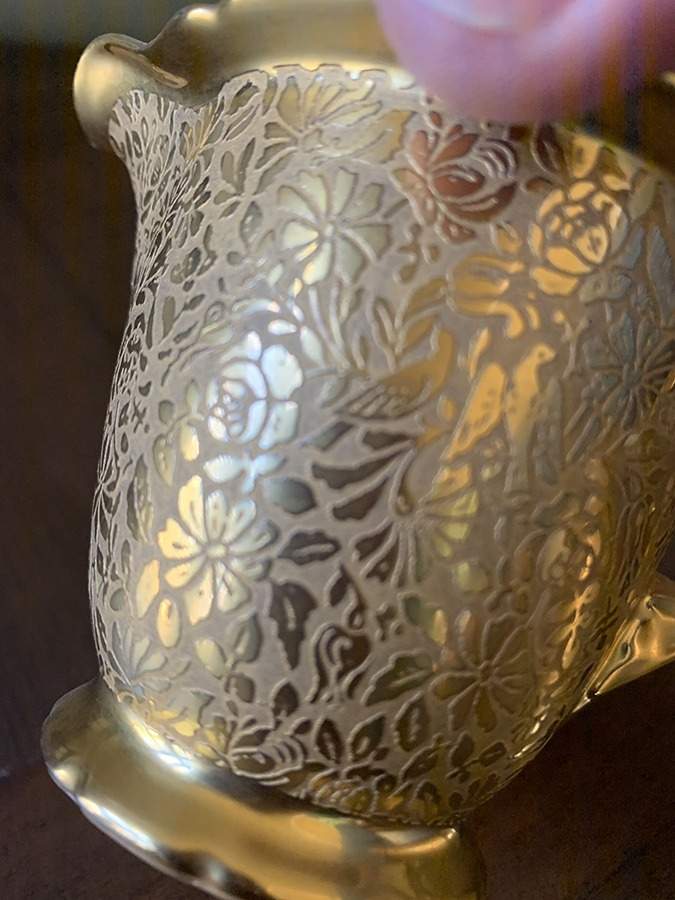 Doves, Roses and Daisies Creamer by Wheeling Decorating-1