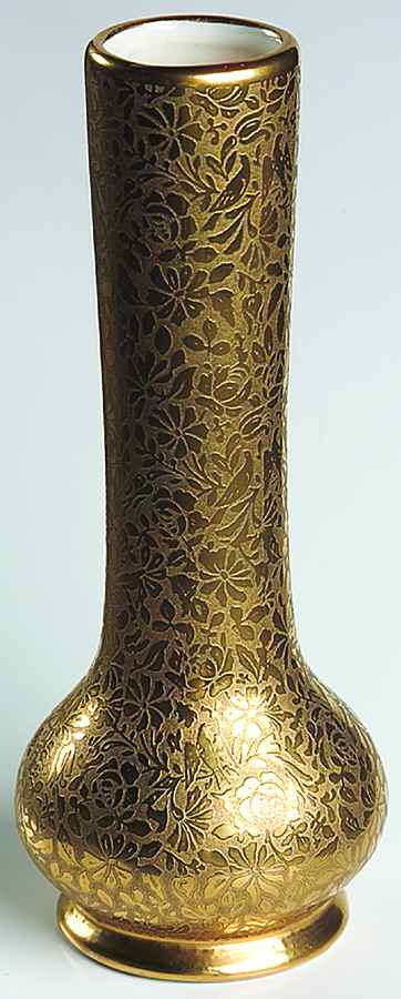 Doves, Roses and Daisies 6" Bud Vase by Wheeling Decorating-1