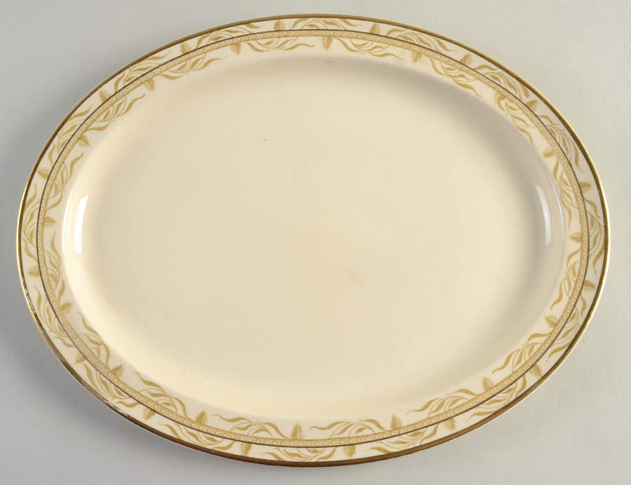 Arley 14" Oval Serving Platter by Wood & Sons-1