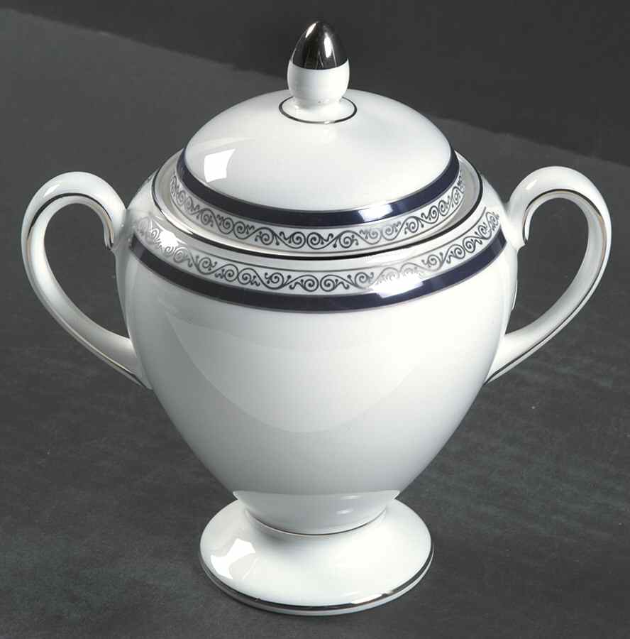 Seville Globe Shape Sugar Bowl & Lid by Wedgwood-1