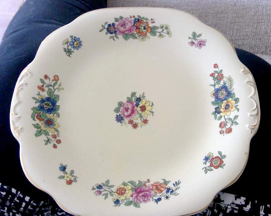 June Handled Cake Plate by Wedgwood-1