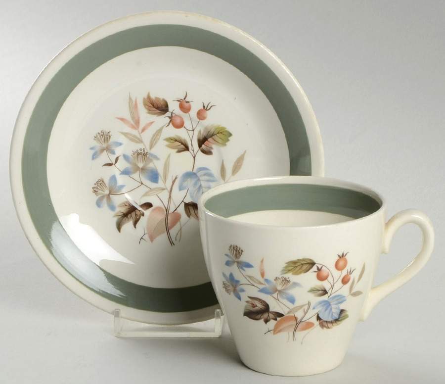 Green Gables Flat Cup & Saucer Set by Wood & Sons-1