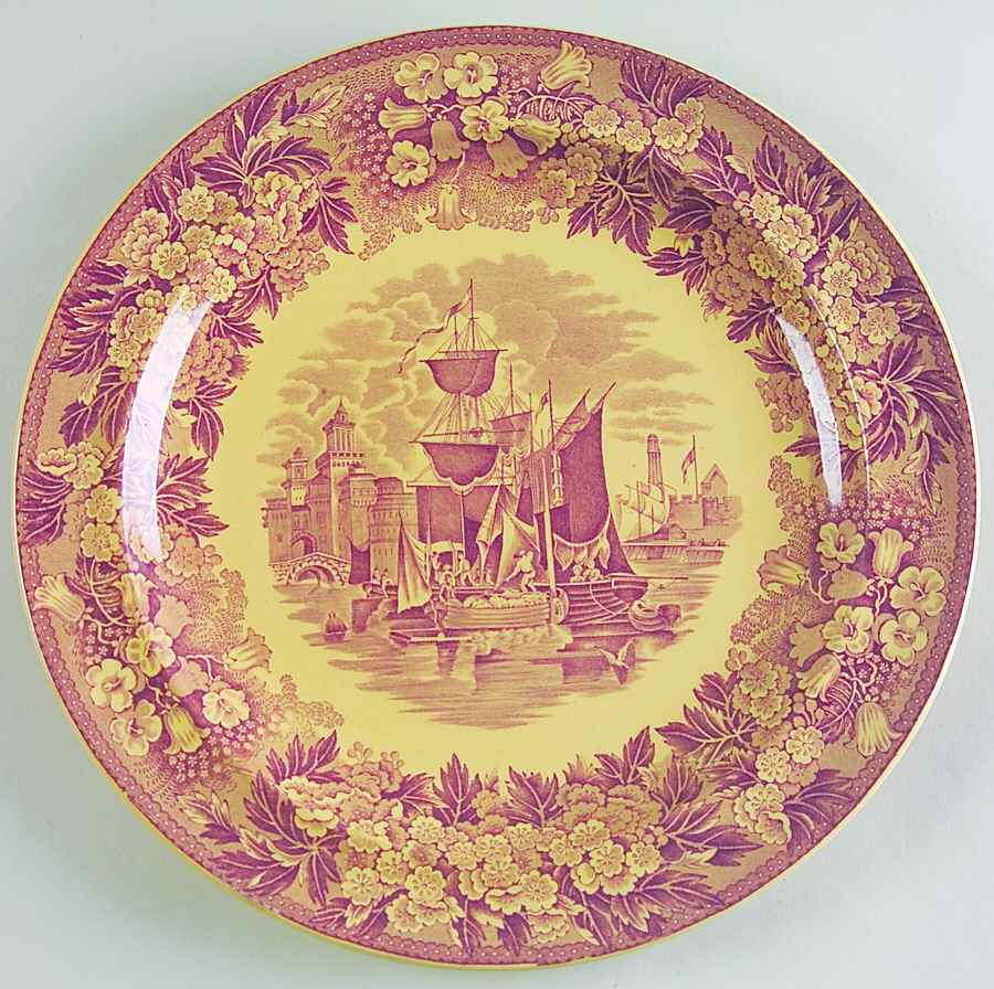Ferrara Plum (Tan Body, No Trim) Dinner Plate by Wedgwood-1