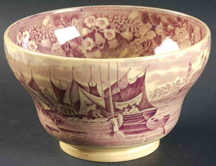 Ferrara Plum (Tan Body, No Trim) Cranberry Bowl by Wedgwood-1