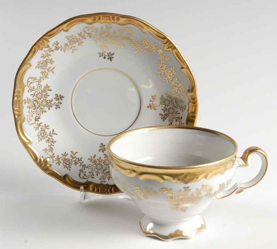 14051 Footed Cup & Saucer Set by Weimar-1