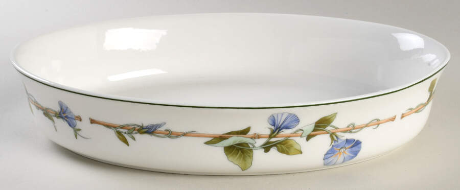 Blue Delphi 12" Oval Roaster by Wedgwood-1