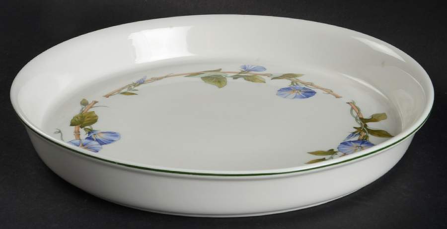 Blue Delphi 11" Pizza/Cheese/Cake Plate by Wedgwood-1
