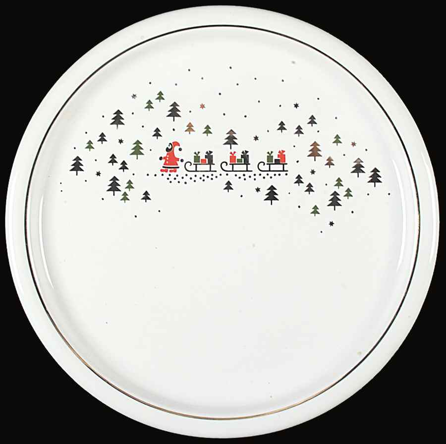 Enchanted Santa Dinner Plate by Waechtersbach-1