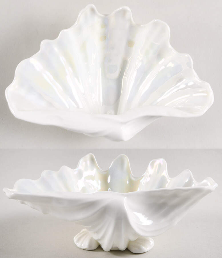 Nautilus Lustre Shell Shaped Dish by Wedgwood-1