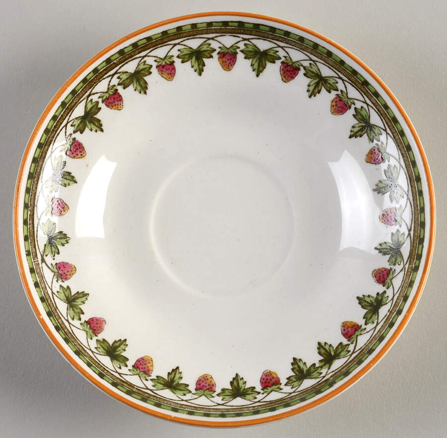 Strawberry Fruit Saucer for Footed Cup by Wedgwood-1