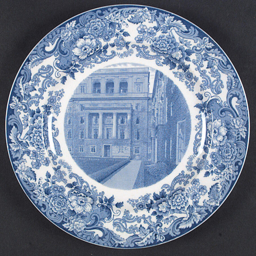 Massachusetts Institute of Tech Blue Dinner Plate by Wedgwood-1