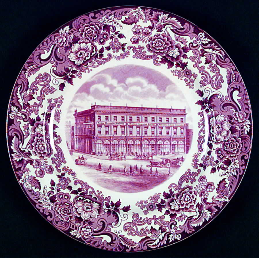 Massachusetts Institute of Technology Mulberry Dinner Plate by Wedgwood-1