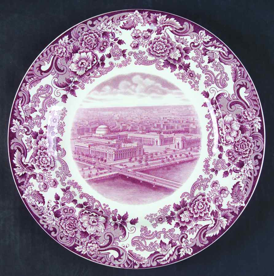 Massachusetts Institute of Technology Mulberry Dinner Plate by Wedgwood-1