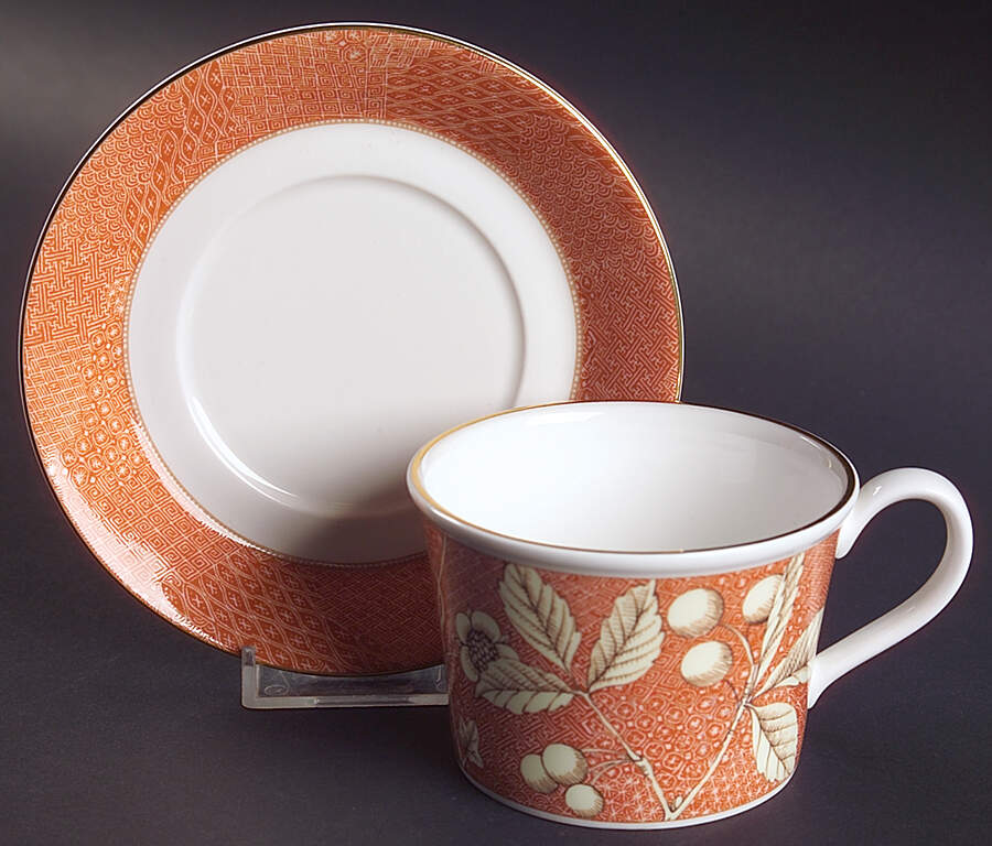 Frances Flat Cup & Saucer Set by Wedgwood-1
