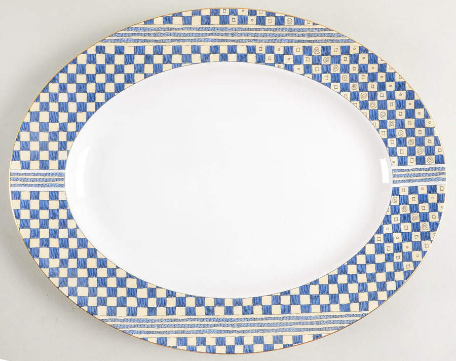Samurai 14" Oval Serving Platter by Wedgwood-1
