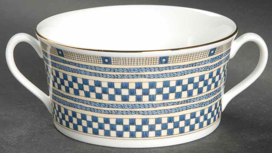 Samurai Flat Cream Soup Bowl by Wedgwood-1