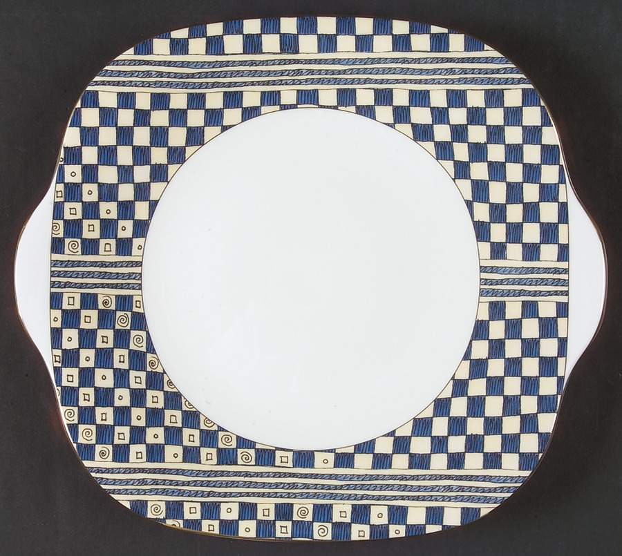 Samurai Square Handled Cake Plate by Wedgwood-1