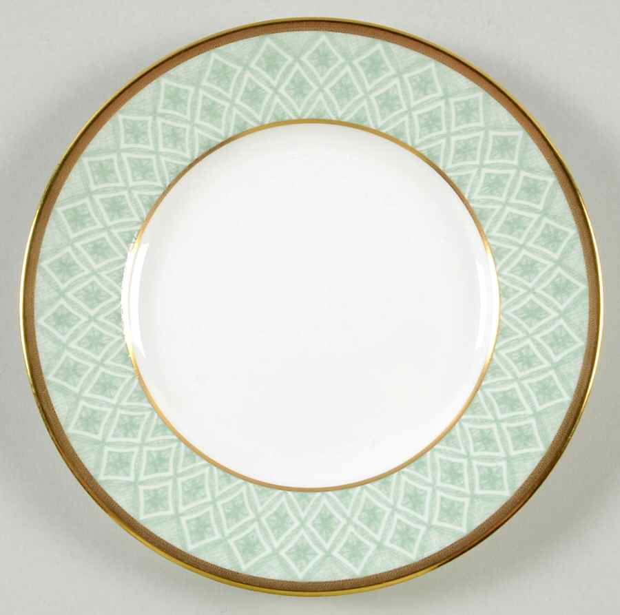 Fitzpatrick Green Bread & Butter Plate by Waterford China-1