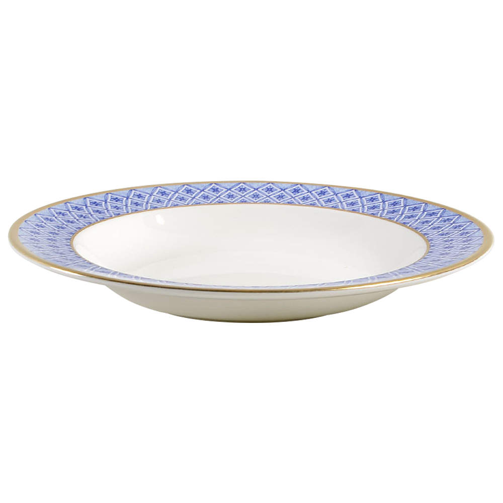 Fitzpatrick Blue Large Rim Soup Bowl by Waterford China-1
