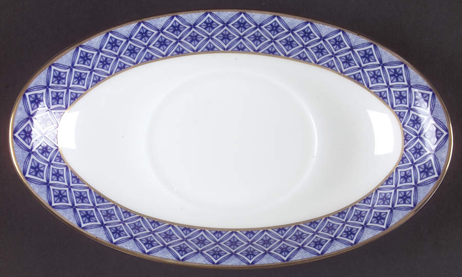 Fitzpatrick Blue Underplate for Gravy Boat by Waterford China-1