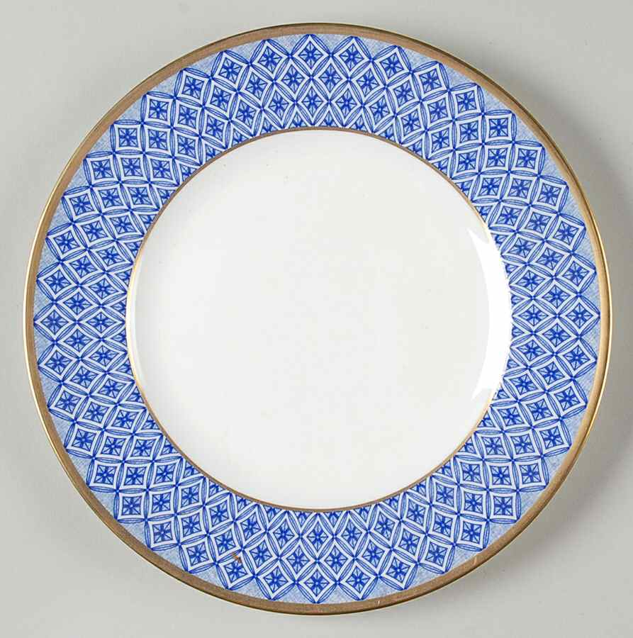 Fitzpatrick Blue Salad/Dessert Plate by Waterford China-1
