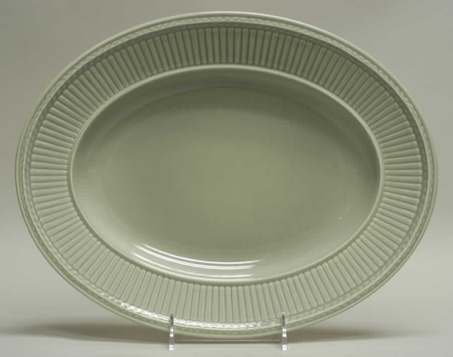 Edme Green 14" Oval Serving Platter by Wedgwood-1